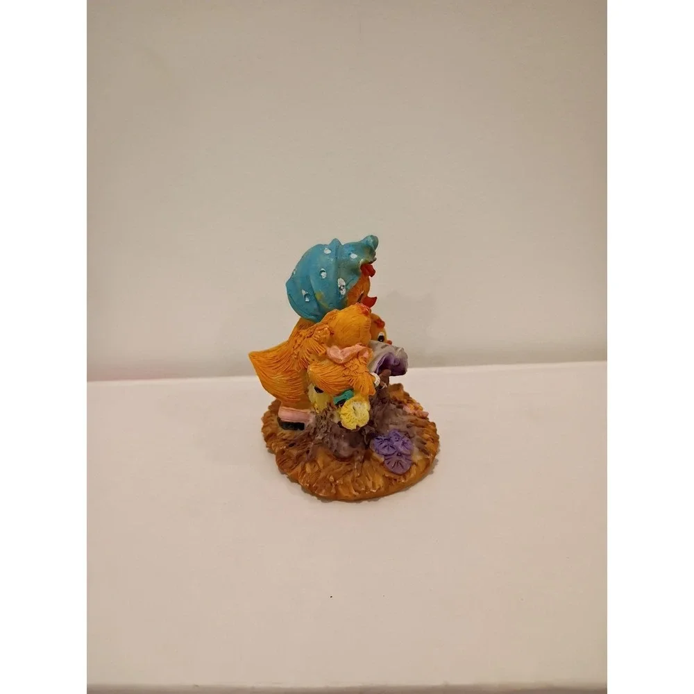 Collectable Mother Chicken Reading to Chicks Figurine